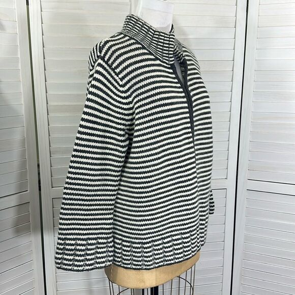 Talbots Plus Sweater Jacket  3X Vtg Nautical Stripe Wool Angora - Picture 11 of 15